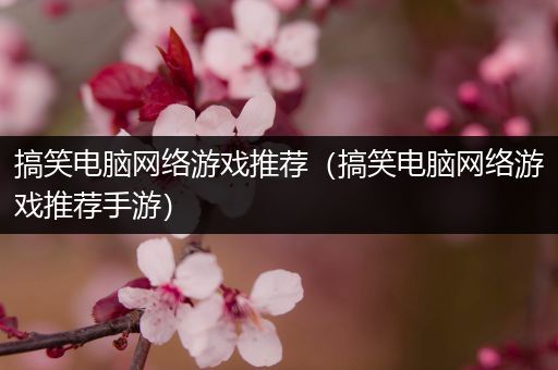 搞笑电脑网络游戏推荐（搞笑电脑网络游戏推荐手游）