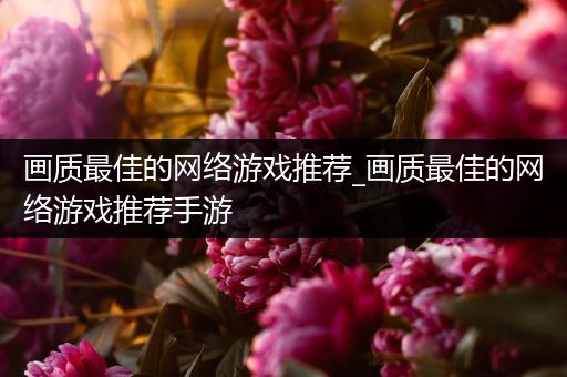 画质最佳的网络游戏推荐_画质最佳的网络游戏推荐手游