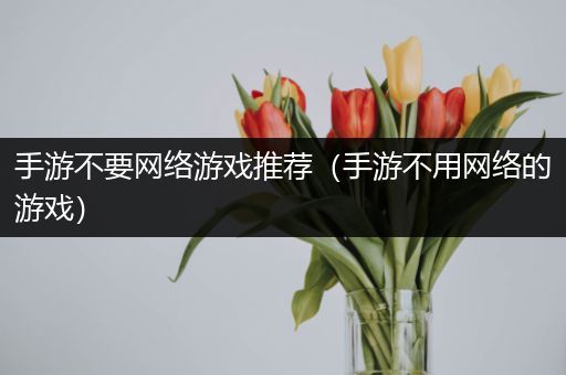 手游不要网络游戏推荐（手游不用网络的游戏）
