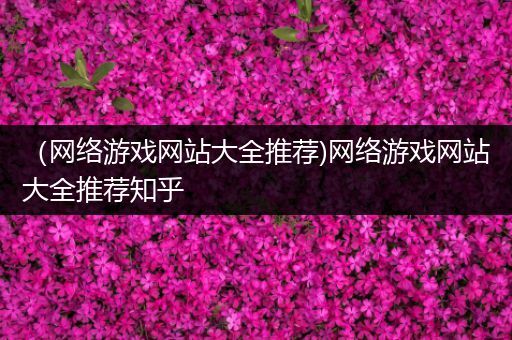 （网络游戏网站大全推荐)网络游戏网站大全推荐知乎