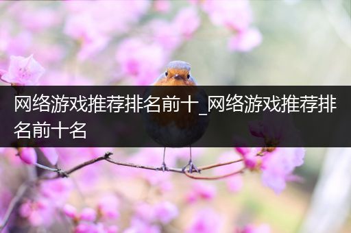 网络游戏推荐排名前十_网络游戏推荐排名前十名