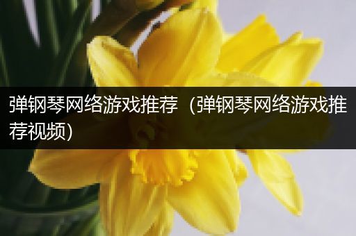 弹钢琴网络游戏推荐（弹钢琴网络游戏推荐视频）
