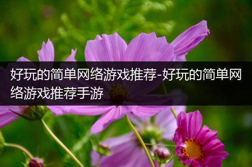 好玩的简单网络游戏推荐-好玩的简单网络游戏推荐手游