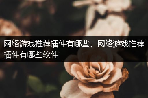网络游戏推荐插件有哪些，网络游戏推荐插件有哪些软件