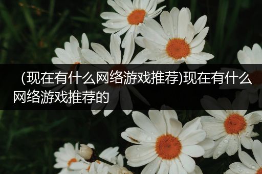 （现在有什么网络游戏推荐)现在有什么网络游戏推荐的