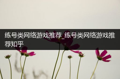 练号类网络游戏推荐_练号类网络游戏推荐知乎