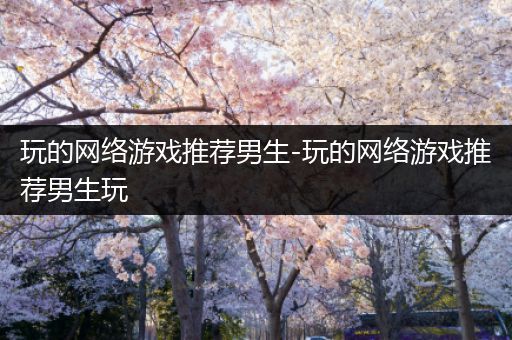 玩的网络游戏推荐男生-玩的网络游戏推荐男生玩