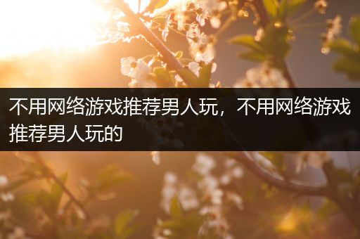 不用网络游戏推荐男人玩，不用网络游戏推荐男人玩的