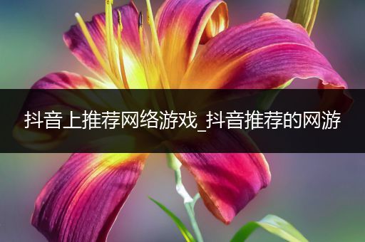 抖音上推荐网络游戏_抖音推荐的网游
