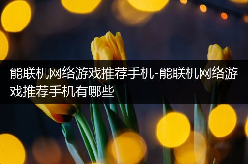 能联机网络游戏推荐手机-能联机网络游戏推荐手机有哪些