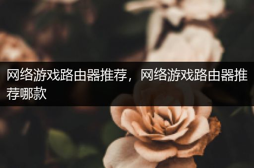 网络游戏路由器推荐，网络游戏路由器推荐哪款