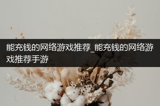 能充钱的网络游戏推荐_能充钱的网络游戏推荐手游