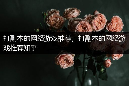 打副本的网络游戏推荐，打副本的网络游戏推荐知乎