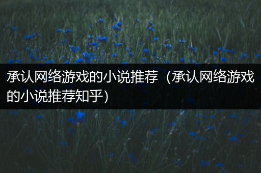 承认网络游戏的小说推荐（承认网络游戏的小说推荐知乎）