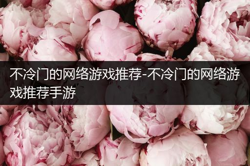 不冷门的网络游戏推荐-不冷门的网络游戏推荐手游