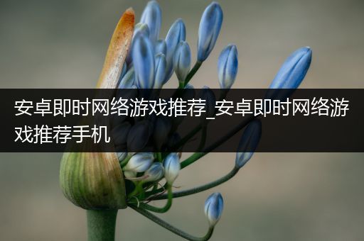 安卓即时网络游戏推荐_安卓即时网络游戏推荐手机