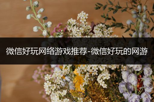 微信好玩网络游戏推荐-微信好玩的网游