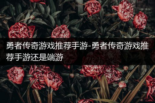 勇者传奇游戏推荐手游-勇者传奇游戏推荐手游还是端游