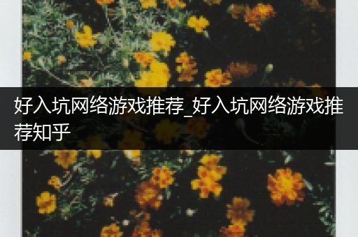 好入坑网络游戏推荐_好入坑网络游戏推荐知乎