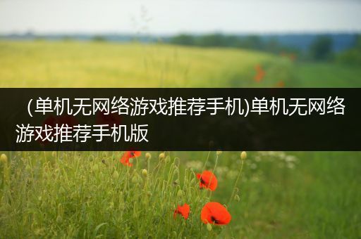 （单机无网络游戏推荐手机)单机无网络游戏推荐手机版
