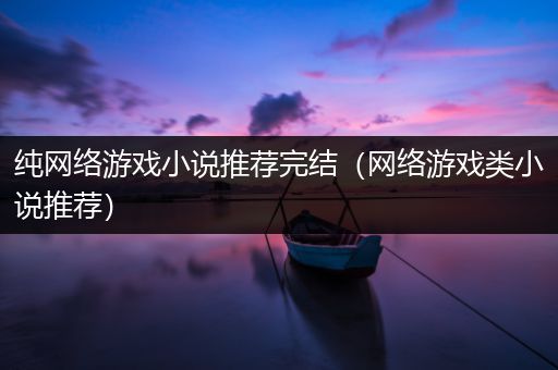 纯网络游戏小说推荐完结（网络游戏类小说推荐）
