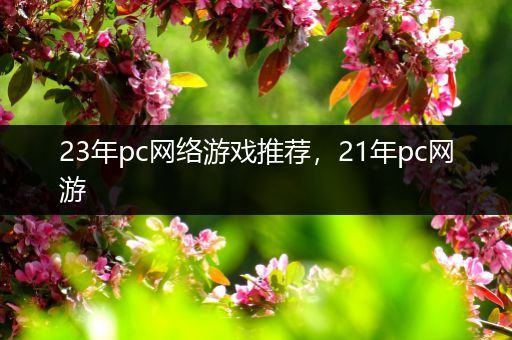 23年pc网络游戏推荐，21年pc网游