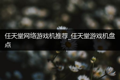 任天堂网络游戏机推荐_任天堂游戏机盘点