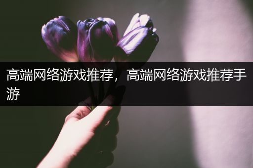 高端网络游戏推荐，高端网络游戏推荐手游