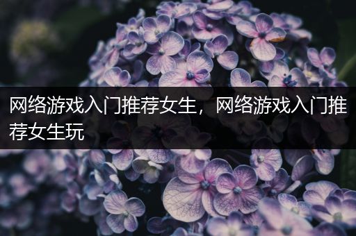 网络游戏入门推荐女生，网络游戏入门推荐女生玩