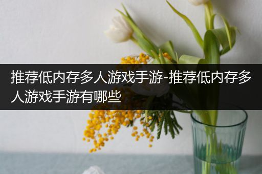 推荐低内存多人游戏手游-推荐低内存多人游戏手游有哪些