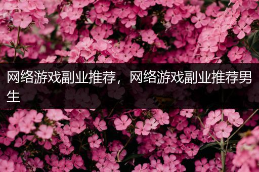 网络游戏副业推荐，网络游戏副业推荐男生