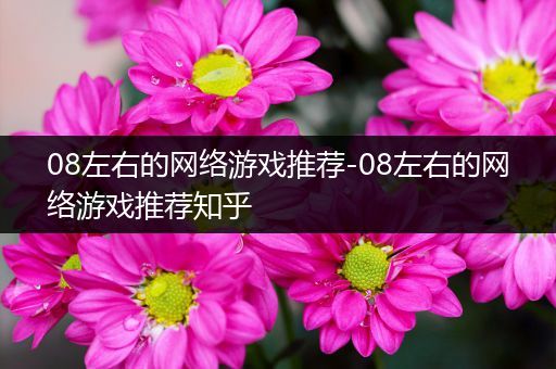 08左右的网络游戏推荐-08左右的网络游戏推荐知乎