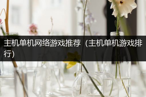 主机单机网络游戏推荐（主机单机游戏排行）