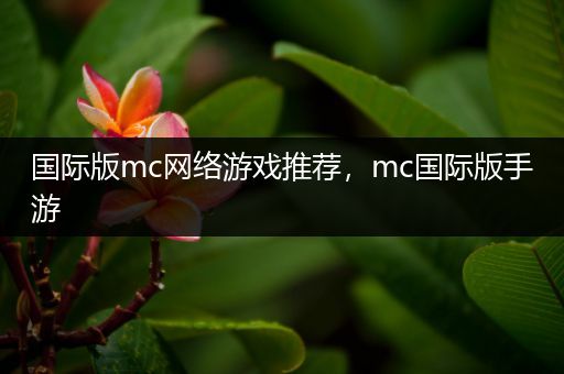 国际版mc网络游戏推荐，mc国际版手游