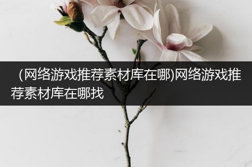 （网络游戏推荐素材库在哪)网络游戏推荐素材库在哪找