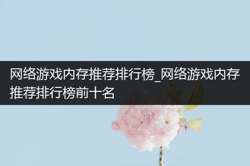 网络游戏内存推荐排行榜_网络游戏内存推荐排行榜前十名