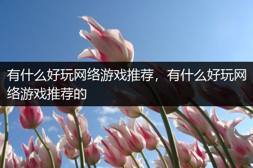 有什么好玩网络游戏推荐，有什么好玩网络游戏推荐的