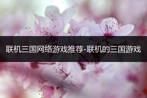 联机三国网络游戏推荐-联机的三国游戏