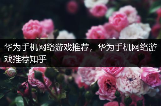 华为手机网络游戏推荐，华为手机网络游戏推荐知乎