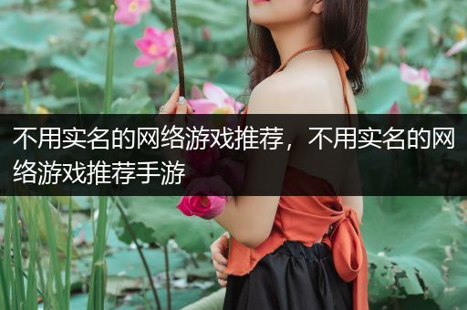 不用实名的网络游戏推荐，不用实名的网络游戏推荐手游