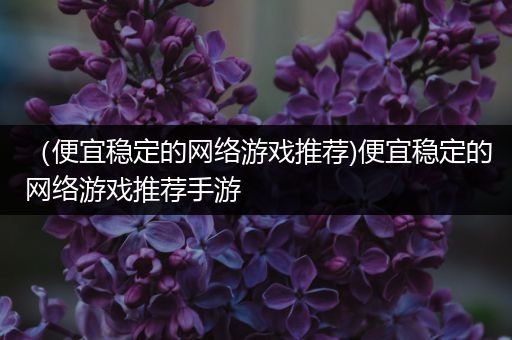 （便宜稳定的网络游戏推荐)便宜稳定的网络游戏推荐手游