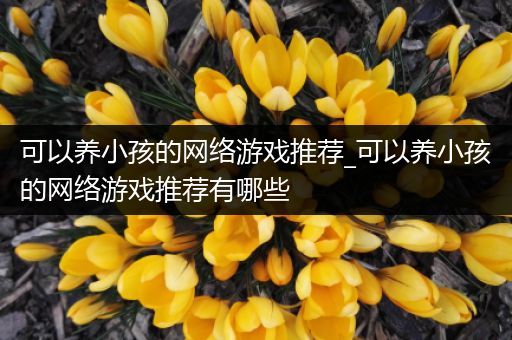 可以养小孩的网络游戏推荐_可以养小孩的网络游戏推荐有哪些