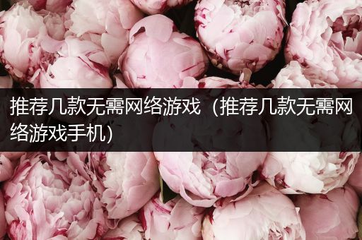 推荐几款无需网络游戏（推荐几款无需网络游戏手机）