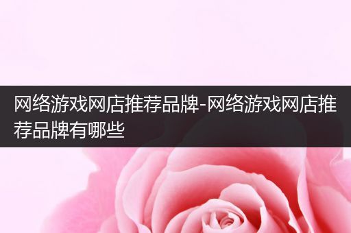 网络游戏网店推荐品牌-网络游戏网店推荐品牌有哪些