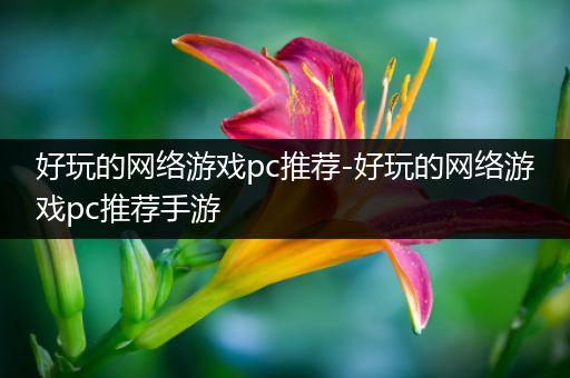 好玩的网络游戏pc推荐-好玩的网络游戏pc推荐手游