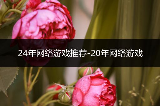 24年网络游戏推荐-20年网络游戏