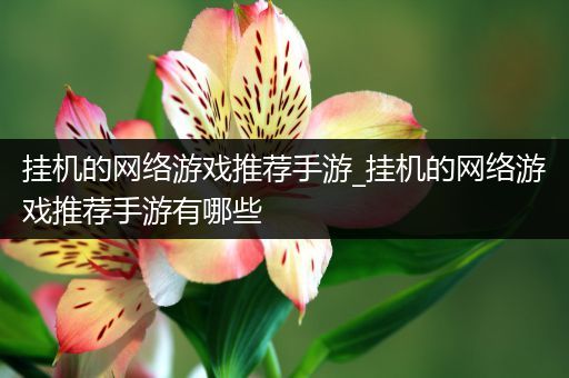 挂机的网络游戏推荐手游_挂机的网络游戏推荐手游有哪些