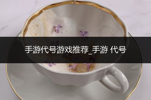 手游代号游戏推荐_手游 代号