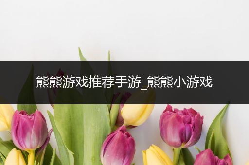 熊熊游戏推荐手游_熊熊小游戏