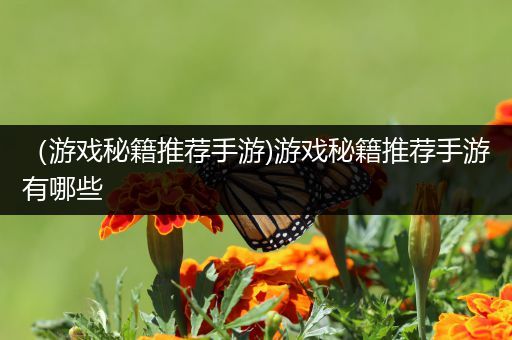 （游戏秘籍推荐手游)游戏秘籍推荐手游有哪些